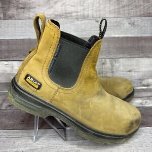 ARIAT Work Turbo Chelsea Waterproof Carbon Toe Leather Boot Men’s 11 D Job Gift